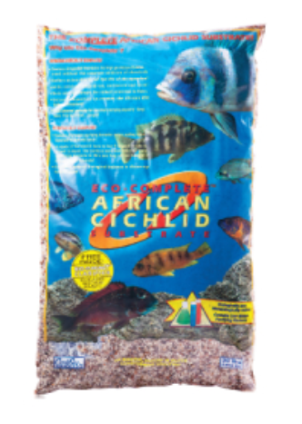 CaribSea-Eco Complete Cichlid Freshwater Substrate, White 20 lb bag